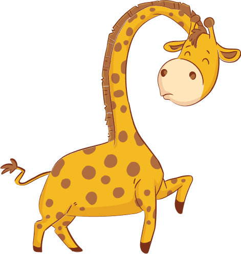 Image dessin d'une girafe