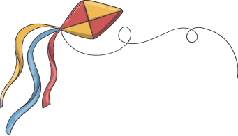 Image dessin d'un cerf-volant